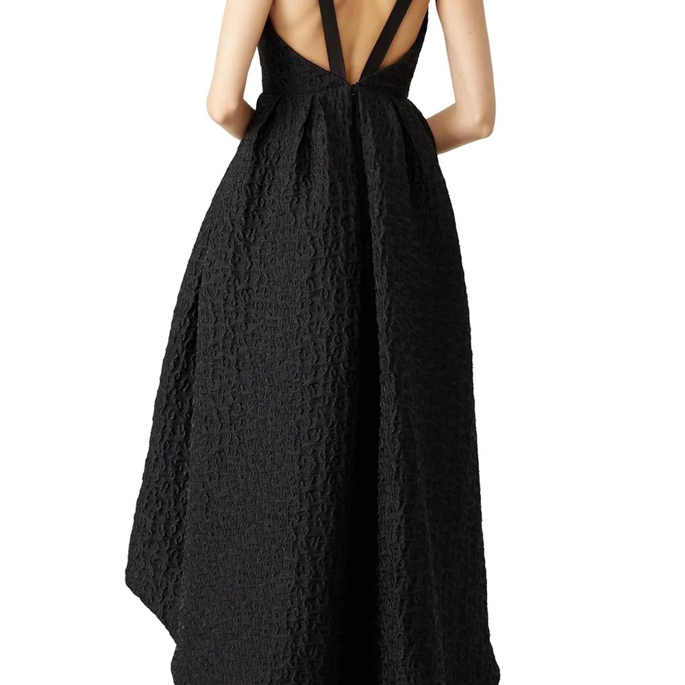 NWOT Cynthia Rowley Black High-Low Crinkle
Textured Jacquard Dress - Picture 4 of 7
